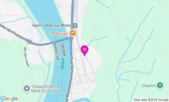 Localisation Centre de Santé de Saint Vallier