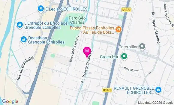 Localisation Centre de Santé Oxance Echirolles