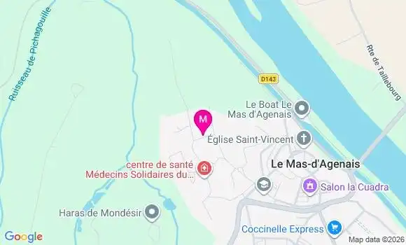 Localisation Centre de Santé du Mas d