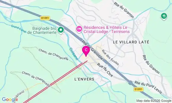 Localisation Centre de Santé Médical de Chantemerle