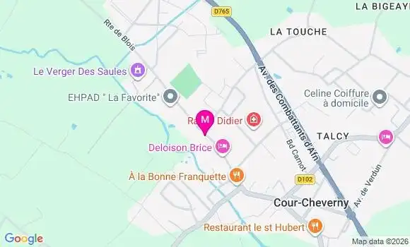 Localisation Ehpad La Favorite