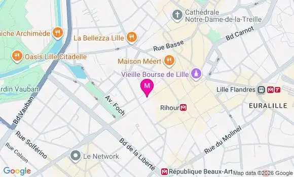Localisation Centre de Santé Studio Smile Lille