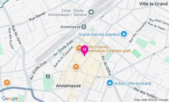 Localisation Centre de Santé Mfs Dentaire Annemasse