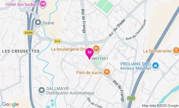 Localisation Centre de Santé Dentaire Umfmb Meythet