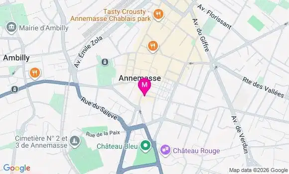 Localisation Centre de Santé Umfmb Annemasse