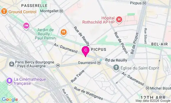 Localisation Centre de Santé Dentaire Daumesnil
