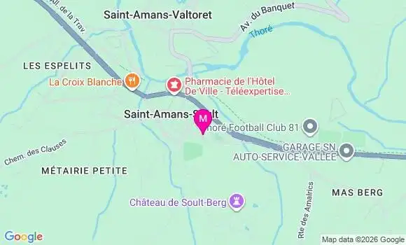 Localisation Ehpad Résidence du Parc Saint Amans Soult