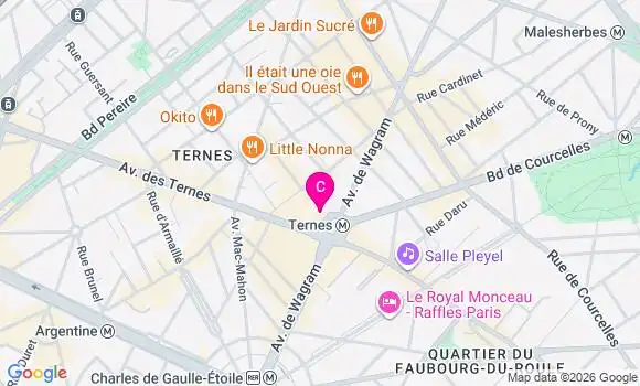 Localisation Centre de Santé Access Echographie Ternes