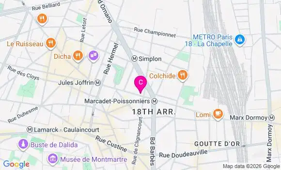 Localisation Centre de Santé Médical Visioneo