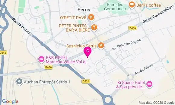 Localisation Centre de Santé Dentalign Val d