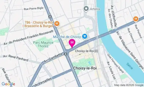 Localisation Centre de Santé Choisy Centre