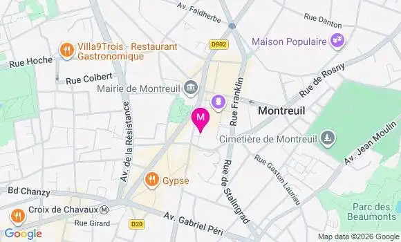 Localisation Centre de Santé Dentaire du Grand Angle