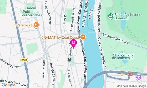 Localisation Centre de Santé Inwe Care Saint Cloud