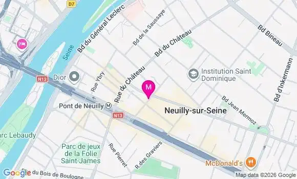 Localisation Centre de Santé Acces Vision Neuilly