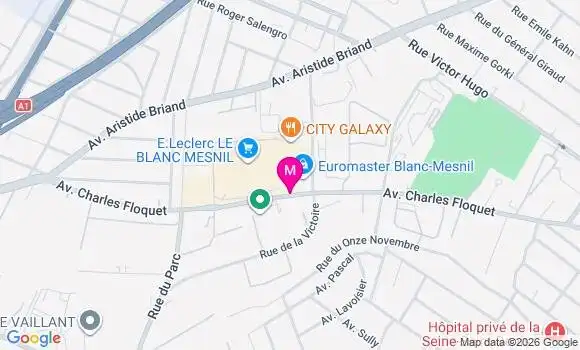 Localisation Centre de Santé Dentaire Ascdm Blanc Mesnil
