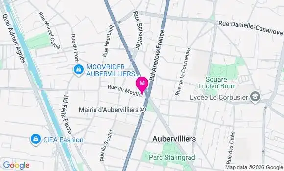 Localisation Centre de Santé Médical Aubervilliers