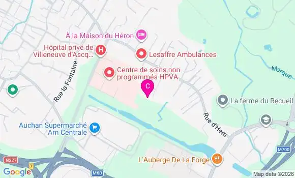 Localisation Clinique les Peupliers