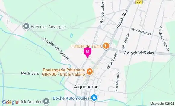 Localisation Ehpad Serge Bayle
