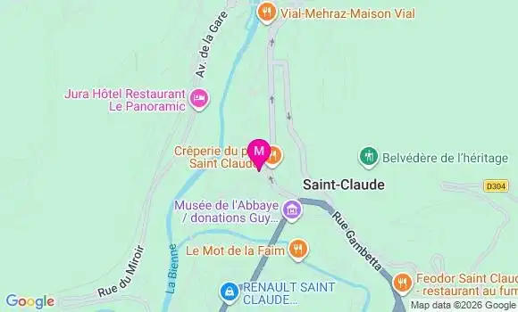Localisation Centre Santé Saint Claude