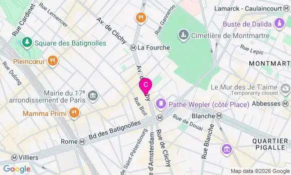 Localisation Centre de Santé Dentaire Paris Clichy