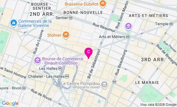Localisation Centre de Santé Dentaire les Halles