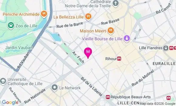 Localisation Centre de Santé Dentaire Lille