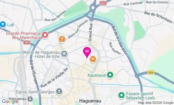 Localisation Centre de Santé Dentaire Haguenau