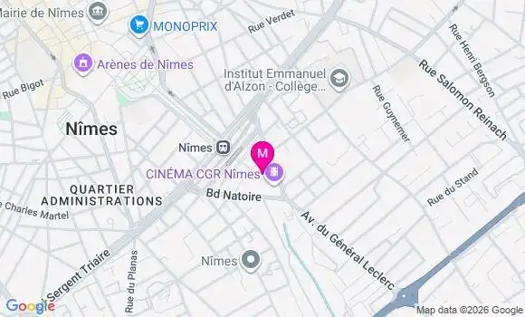 Localisation Centre de Santé Dentaire Mfgs Ssam Nimes Triangle