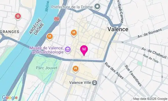 Localisation Centre de Santé Valence Bonjean