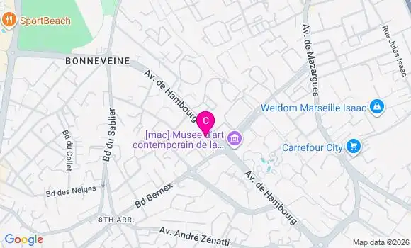 Localisation Centre de Santé Dentaire Oxance Marseille 8