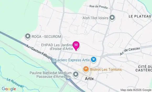 Localisation Ehpad Les Jardins d