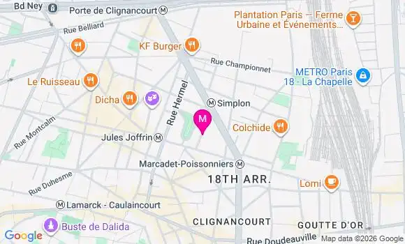Localisation Ehpad Résidence Ornano
