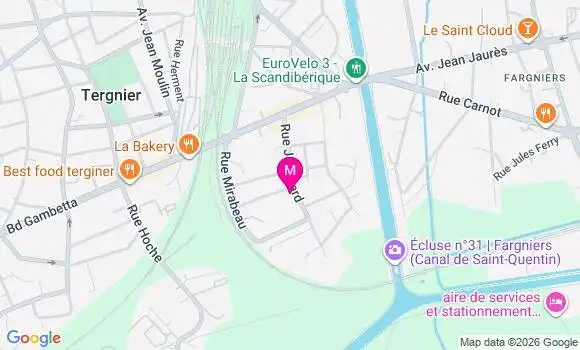 Localisation Ehpad Tergnier