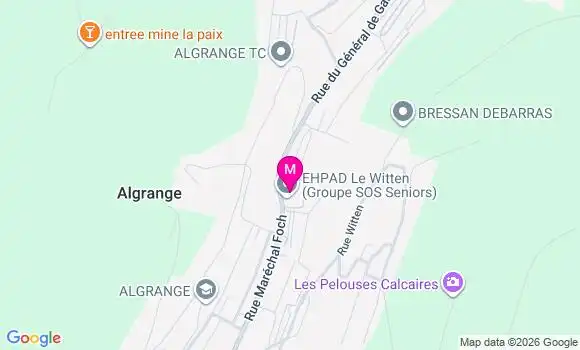 Localisation Ehpad Résidence Geriatrique Le Witten