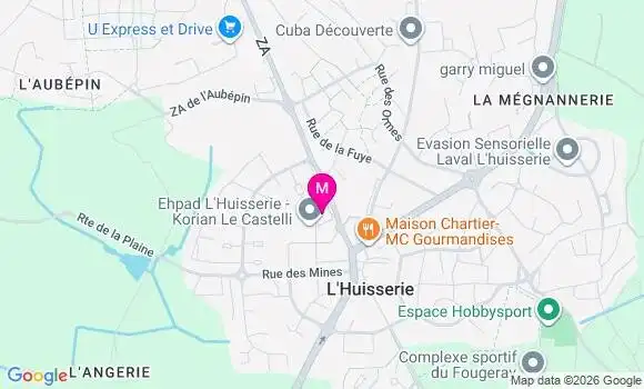 Localisation Ehpad Korian le Castelli