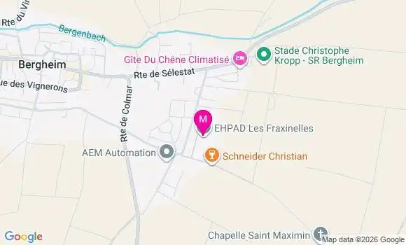 Localisation Ehpad Intercommunal les Fraxinelles