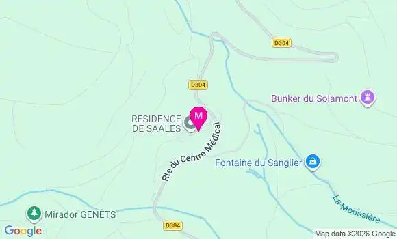 Localisation Ehpad de Saales