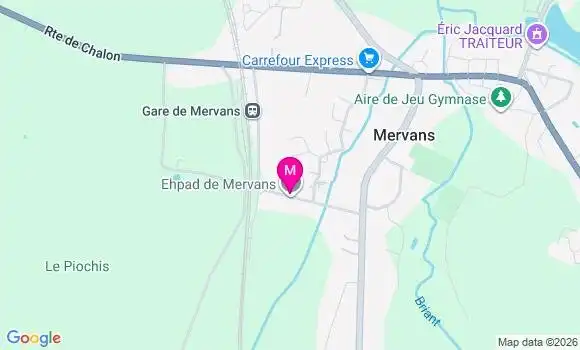 Localisation Ehpad La Mervandelle