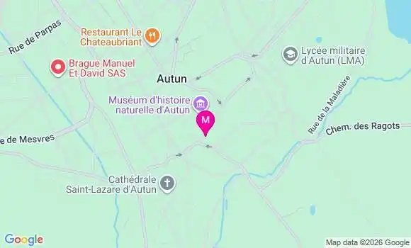 Localisation Ehpad Saint Antoine Autun
