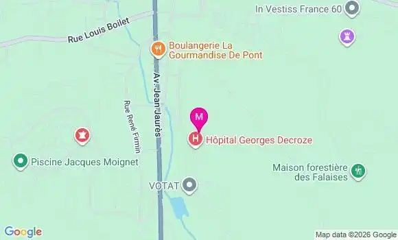 Localisation Ehpad Ch Pont Sainte Maxence