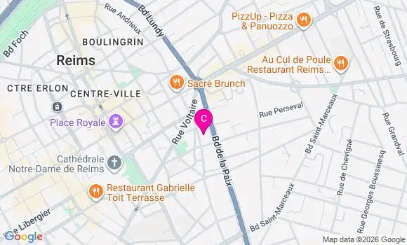 Localisation Centre de Bilan Visuel Ponsardin
