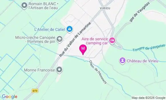 Localisation Ehpad Les Tournelles Virieu