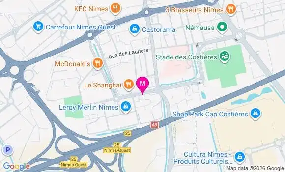 Localisation Centre de Santé Dentaire Mfgs Ssam Nimes Prouve