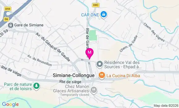Localisation Ehpad Val des Sources
