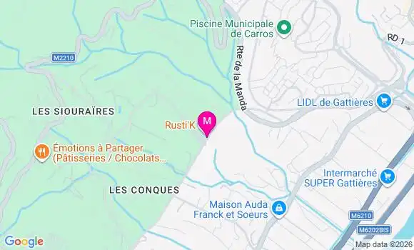 Localisation Ehpad La Maison Bleue