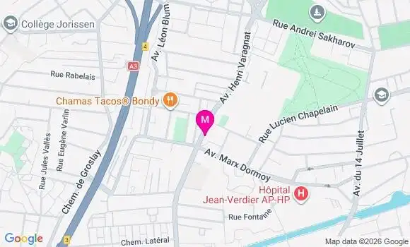 Localisation Centre de Santé du Grand Paris