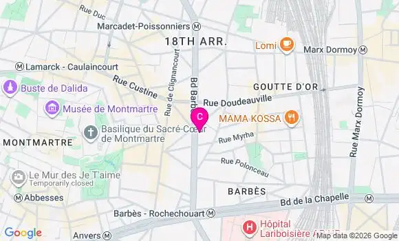 Localisation Centre de Santé du Chateau