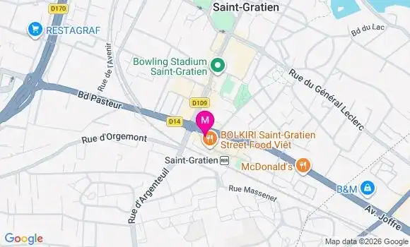 Localisation Centre Dentaire Saint Gratien