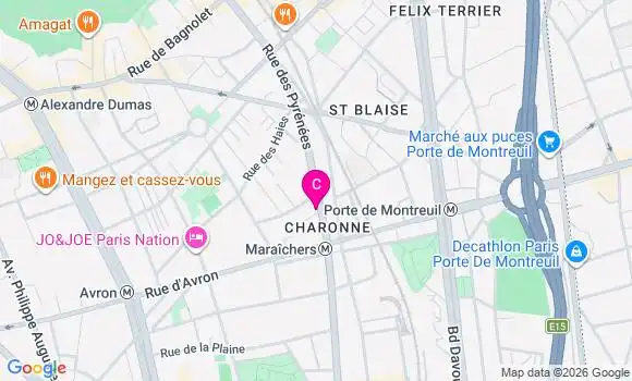 Localisation Centre de Santé Paris 20