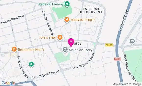 Localisation Centre Médical Torcy